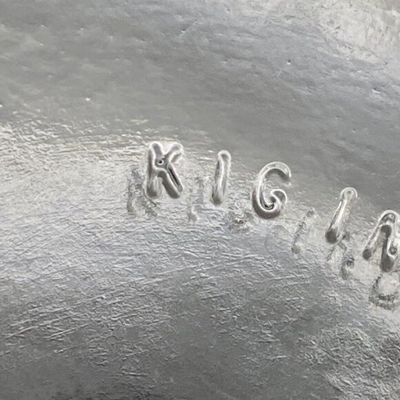 VTG KIG‎ Indonesia Diamond Pressed Glass Clear Round Ashtray Trinket Dish MCM - Picture 12 of 13